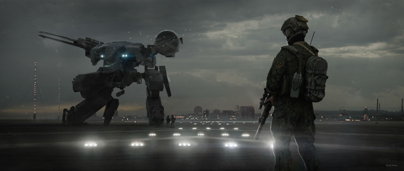 Art by Nick Foreman.”The bond we formed via mechs reinforced that we should be loud w/our love of this franchise as we may find friends & collaborators in the process,” notes Vogt-Roberts.